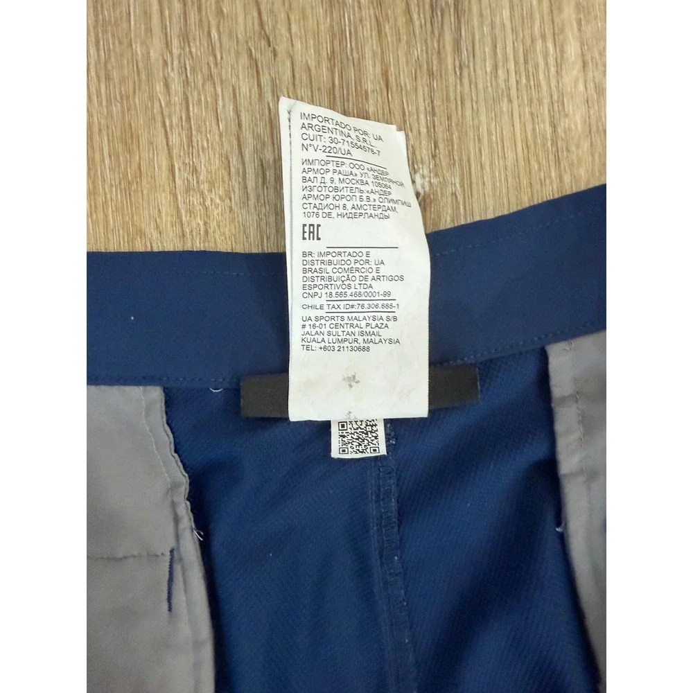 Under‎ Armour Mens Navy Blue Performance Golf Shorts Size 40 Stretch Lightweight